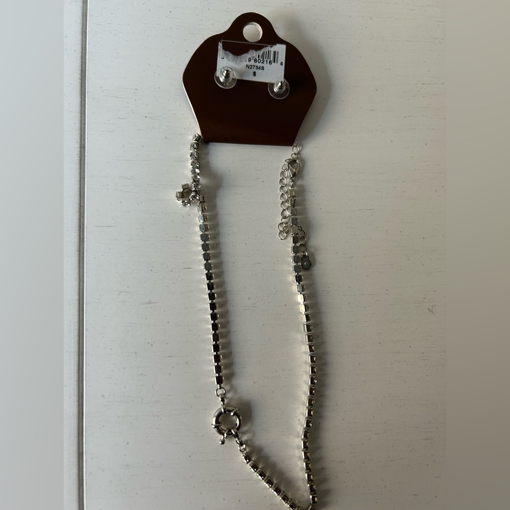 Rain SilverJewelry Crystal Stone Necklace & Earring Set NWT Gift Ready Party - Picture 11 of 11